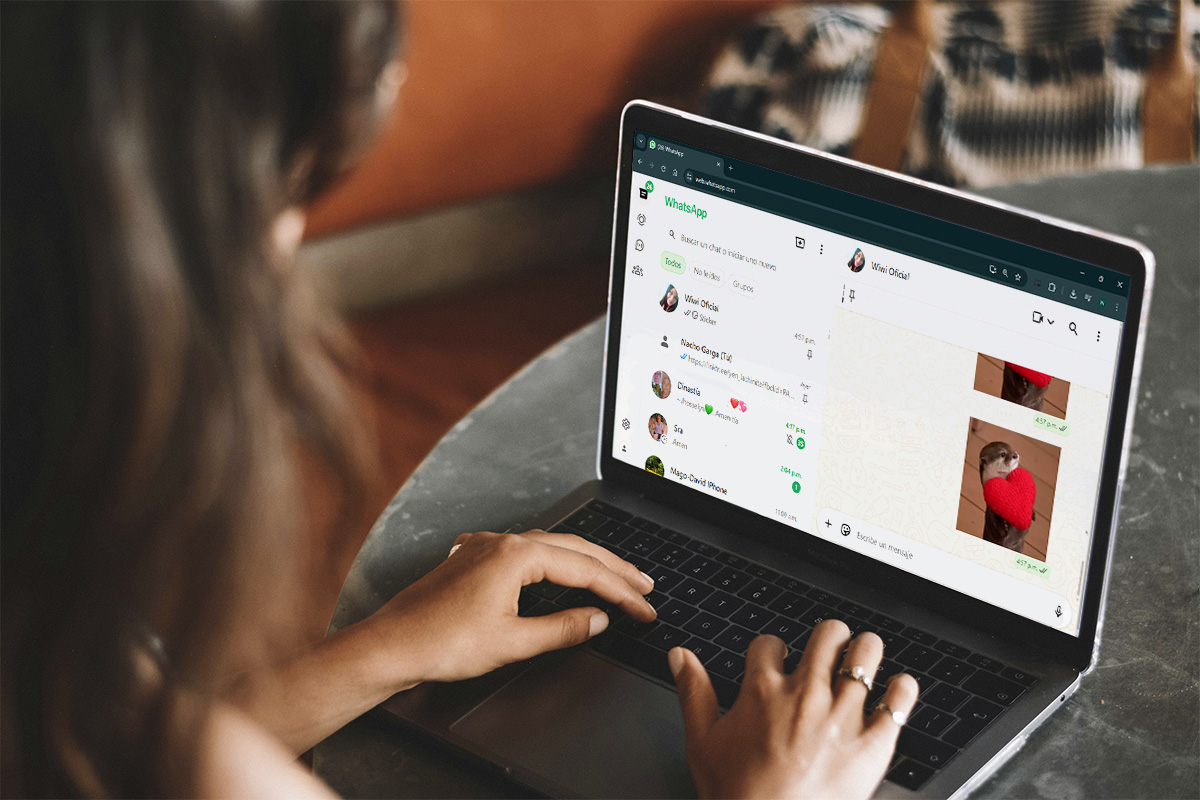 As铆 se ve la interfaz de WhatsApp Web