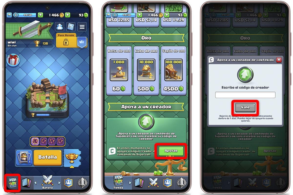 Cómo apoyar a los creadores de contenido en Clash Royale