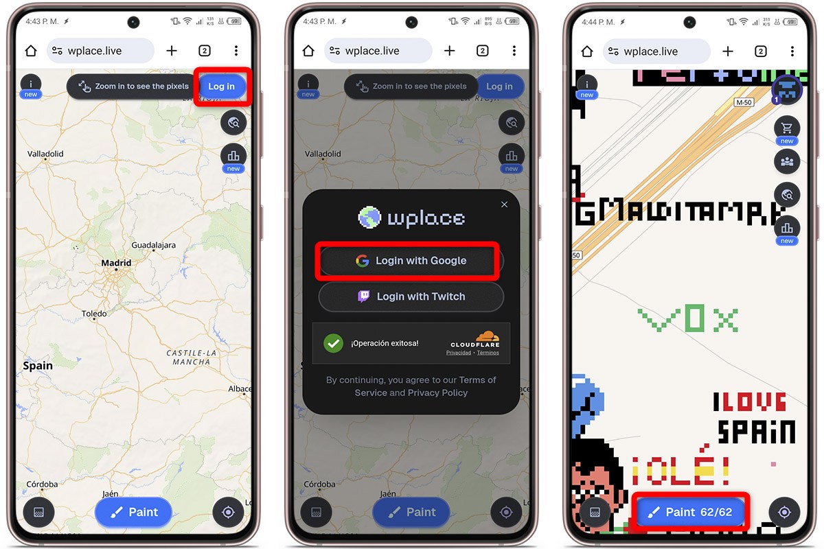 WPlace, el fenómeno de Internet que Illojuan o El Rubius han hecho triunfar 2 Pasos para dibujar sobre el mapa en WPlace
