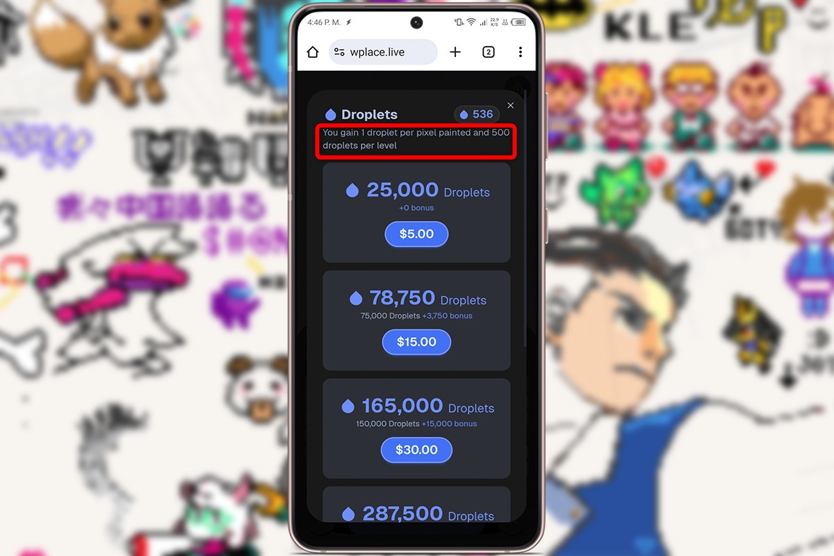 WPlace, el fenómeno de Internet que Illojuan o El Rubius han hecho triunfar 4 Formas de subir de nivel en WPlace y ganar más Droplets
