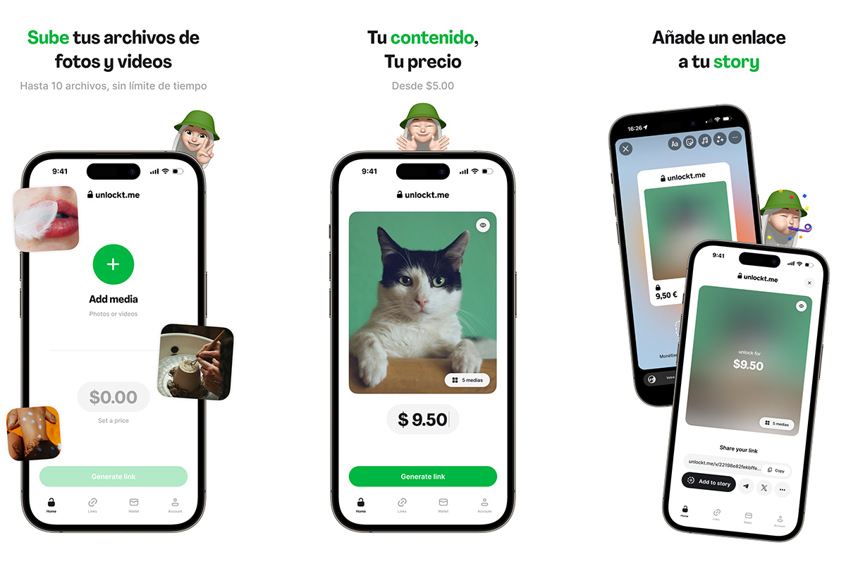 Cómo conseguir dinero por tus historias de Instagram - Vende contenido exclusivo con Unlockt