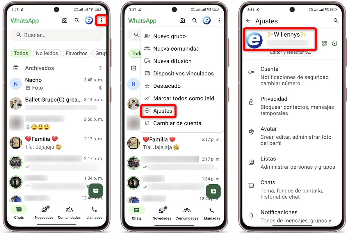 Estos son los pasos para cambiar tu foto de perfil de WhatsApp con la de Instagram o Facebook