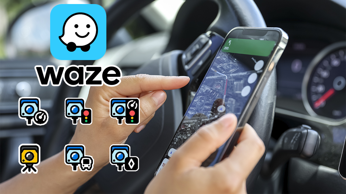 Qué significan todos los iconos de cámaras y radares en Waze de 2025