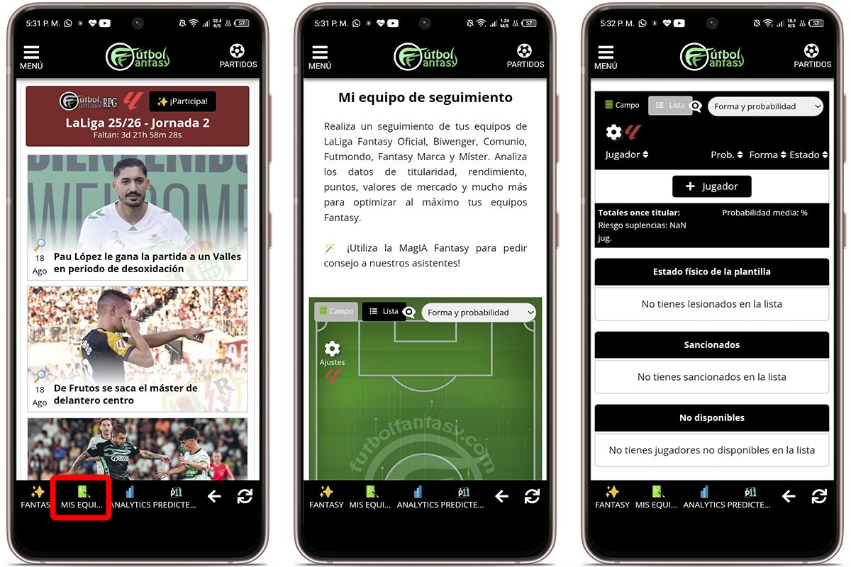 Dónde ver los puntos de cada jornada para LaLiga Fantasy - Clasificación y ligas privadas
