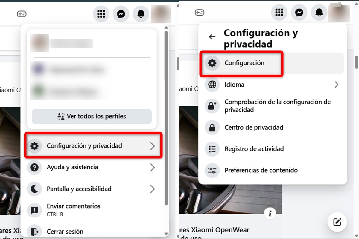Pasos para desvincular una cuenta de Facebook de otra