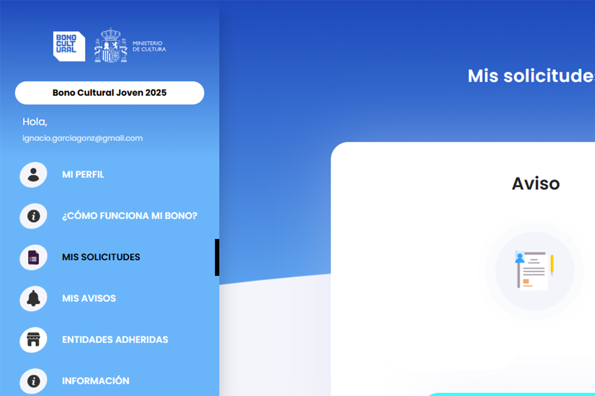 Bono Cultural Joven 2025 no funciona - Fallos del propio sistema del Ministerio