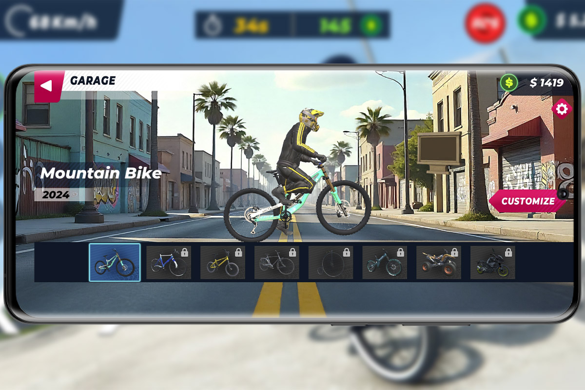 Trucos y consejos para triunfar en 'Bike Wheelie: Parkour World' - Elige la bicicleta adecuada