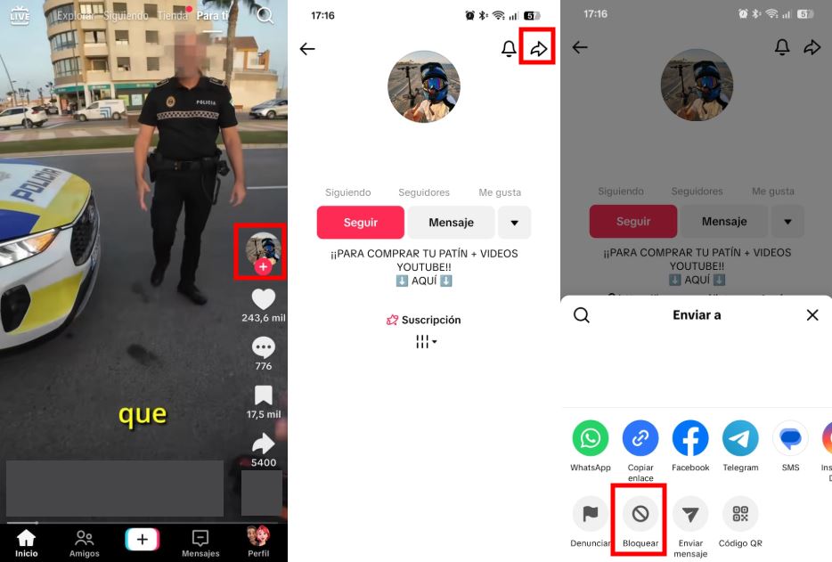 Cómo bloquear a una persona en TikTok 1