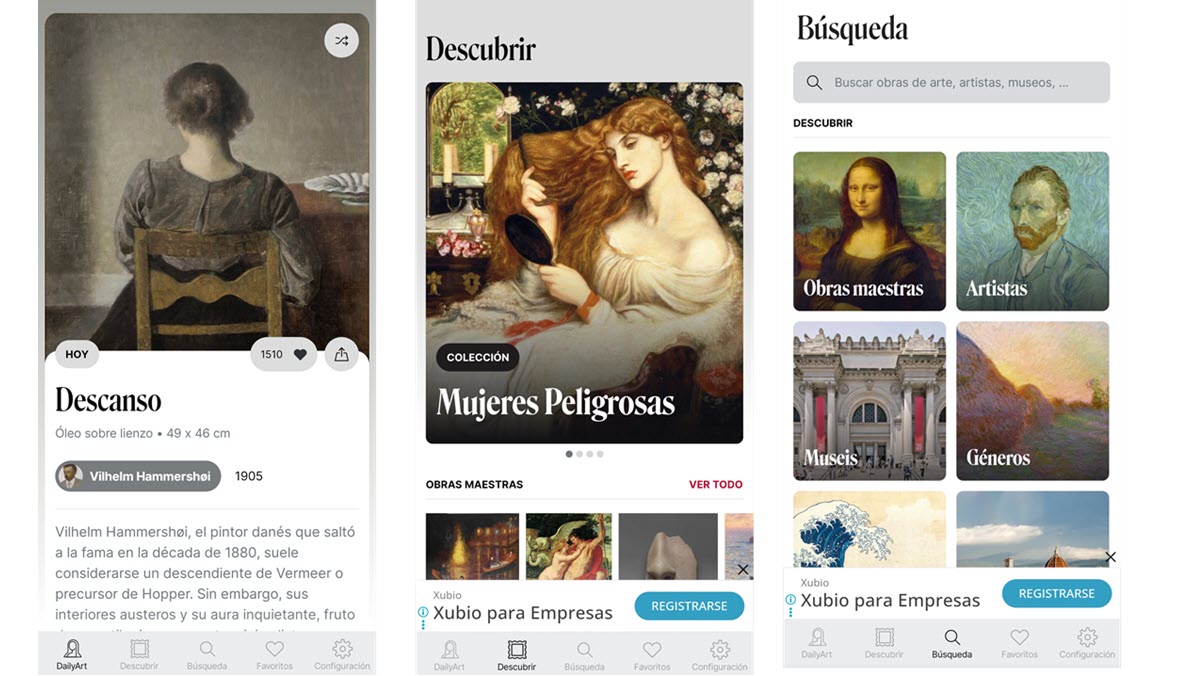 cómo funciona DailyArt