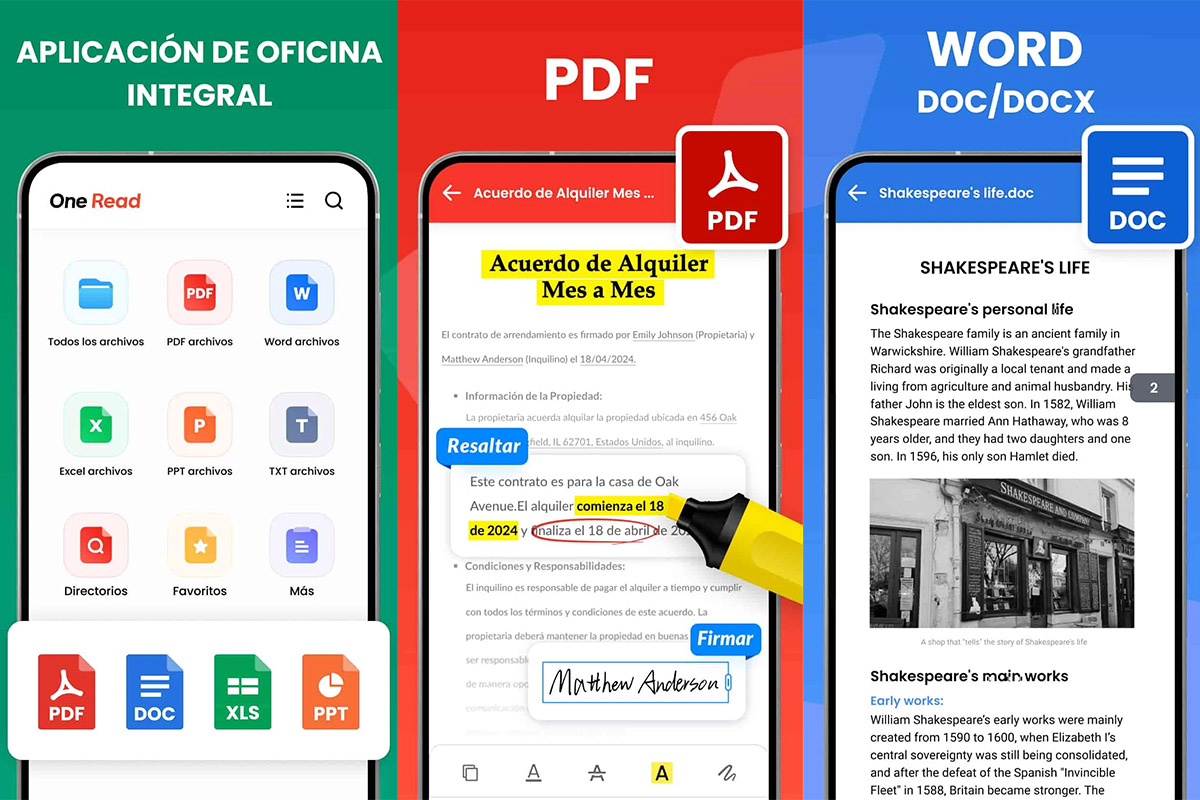 Aplicaciones con lector de PDF - Lector de todos los documentos