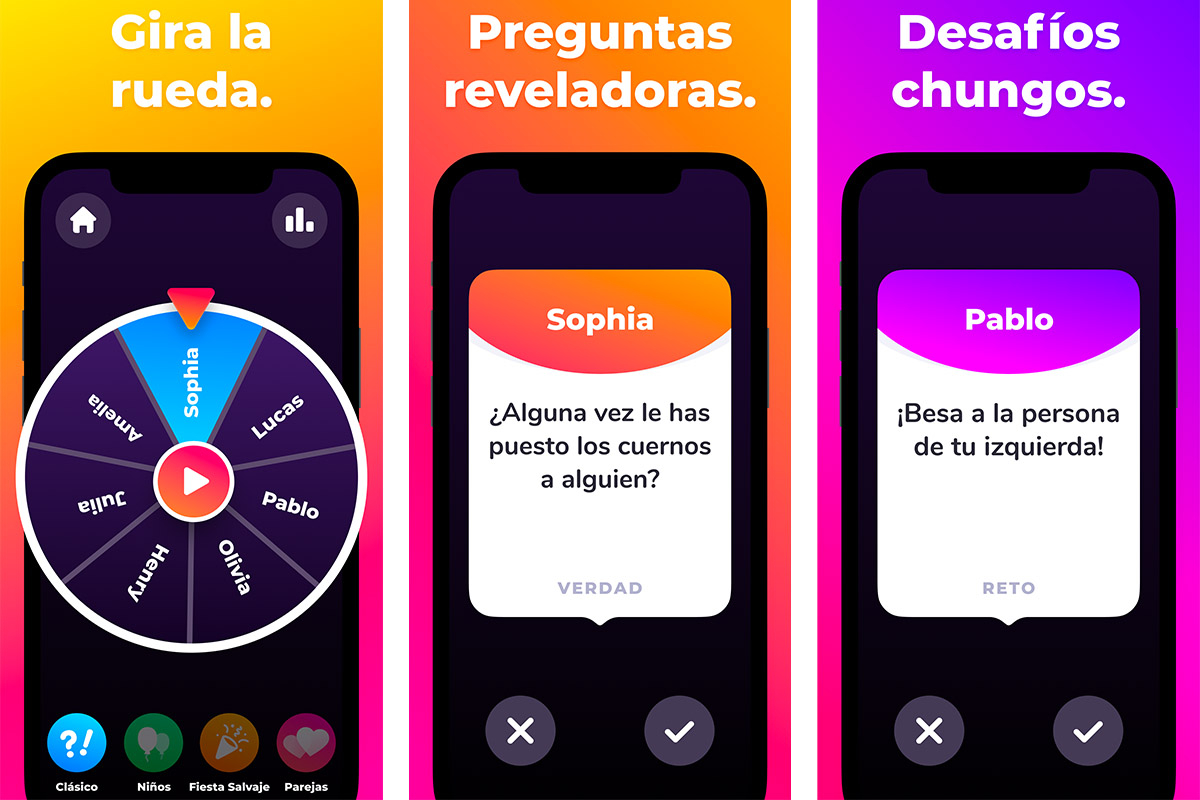 Apps de juegos para parejas de móvil para descargar - Botellita
