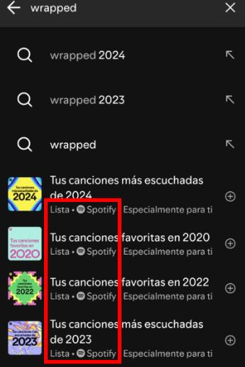 Cómo ver el Spotify Wrapped de años anteriores en la app de Spotify 3