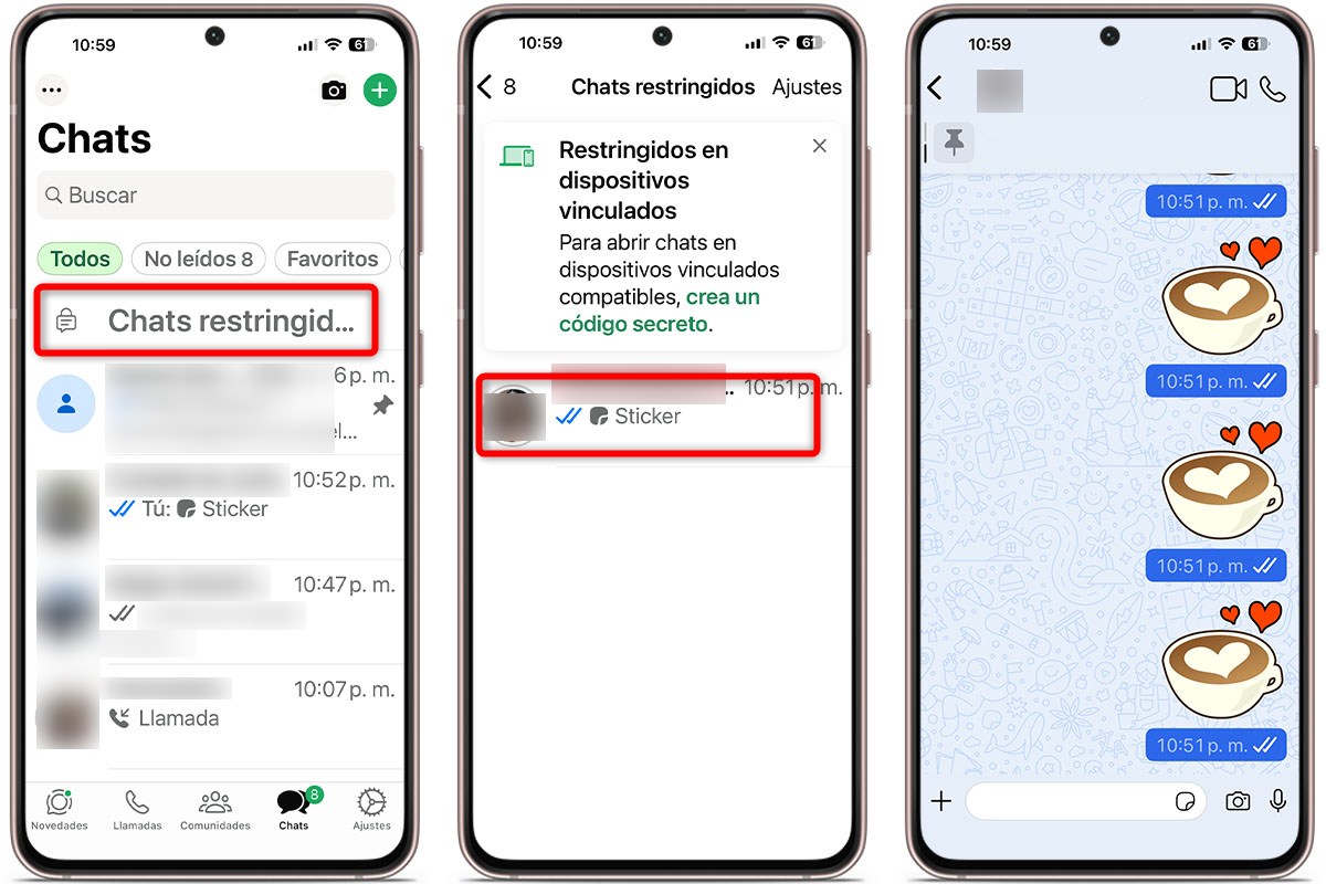 Así puedes restringir los chats en WhatsApp