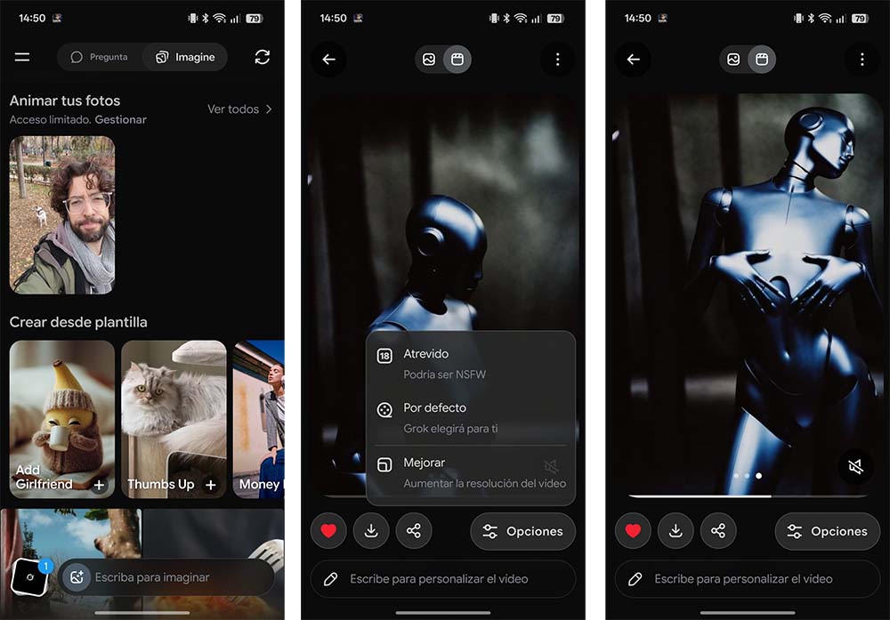 Cómo crear vídeos atrevidos NSFW en la app de IA Grok de X 2 asimilar 2