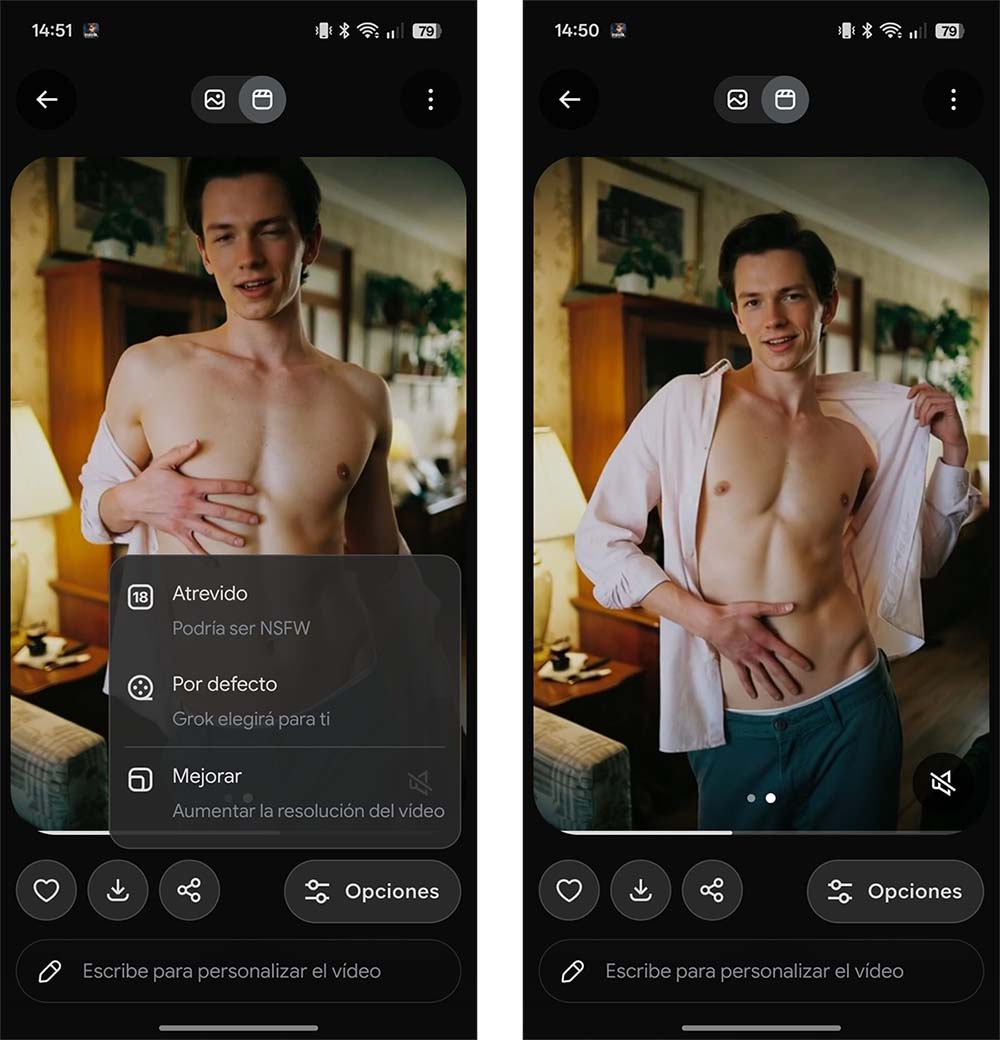 Cómo crear vídeos atrevidos NSFW en la app de IA Grok de X 3 asimilar 3