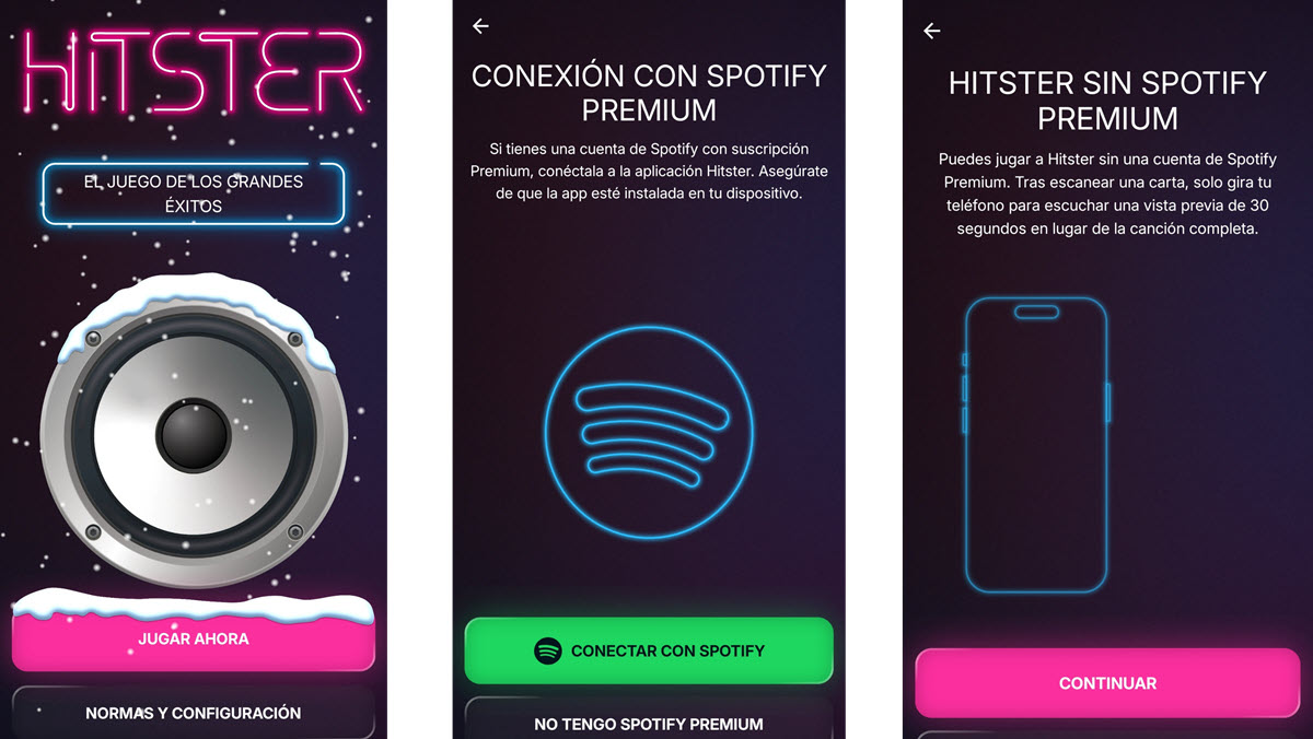 La aplicación de Hitster no funciona.