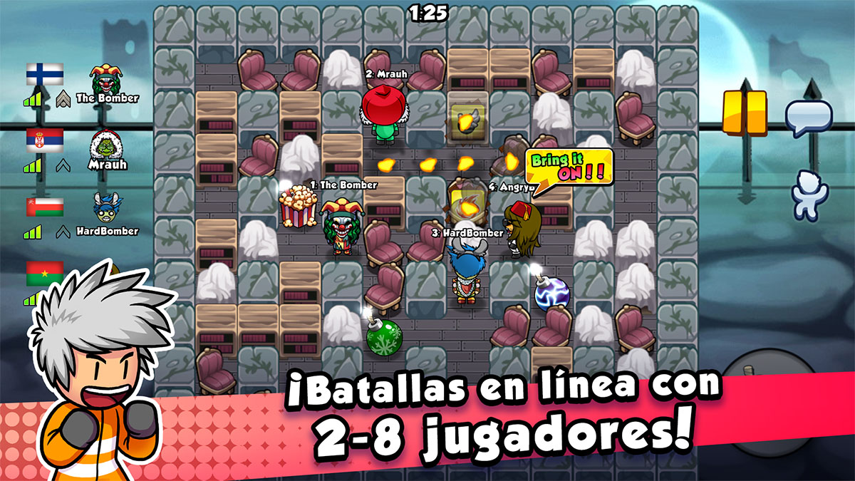 Mejores juegos para móvil para jugar con amigos-Bomber Friends