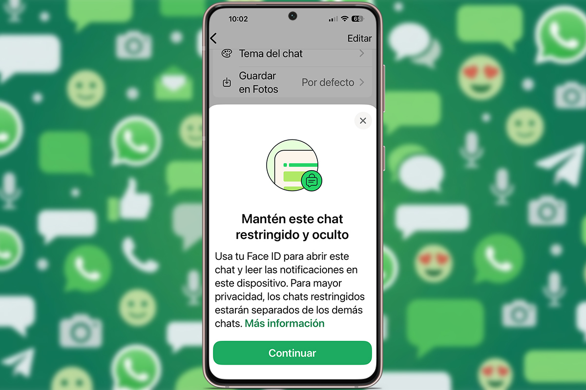 Significado de restringir el chat en un grupo de WhatsApp
