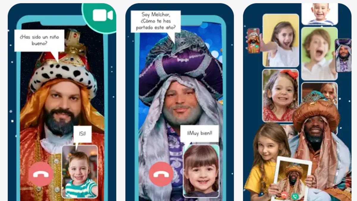 Las 6 mejores aplicaciones para llamar a Papá Noel o los Reyes Magos en Navidad 3 Videollamada a los Reyes Magos