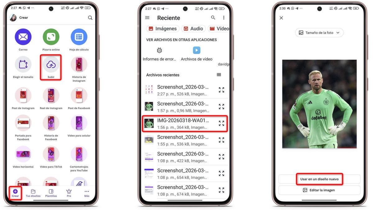 Pasos para quitar el fondo desde la pestaña proyectos en Canva