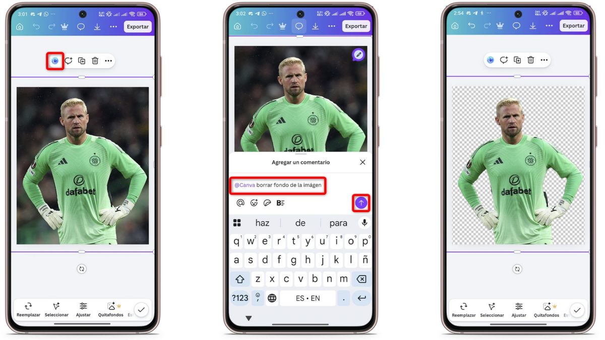 Pasos para quitar el fondo usando Canva IA