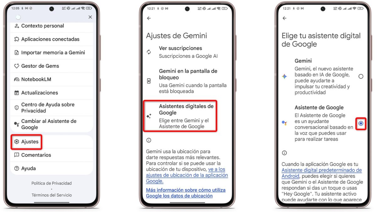 Habilita el Asistente de Google