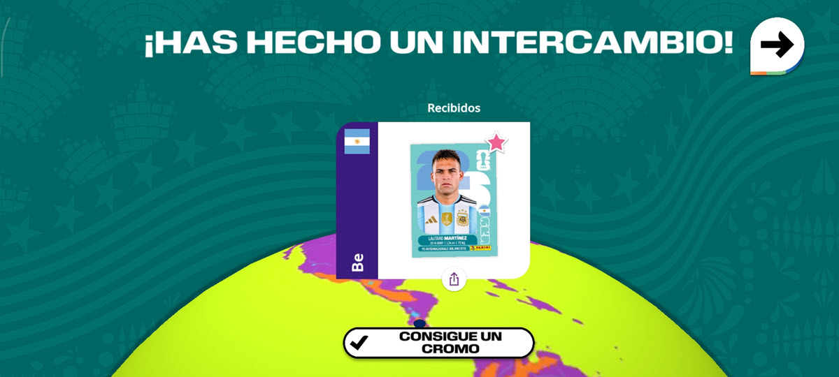 cómo cambiar figuritas del mundial en la app