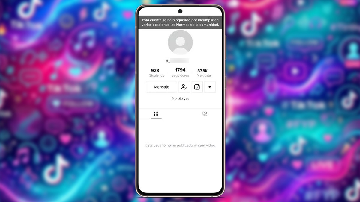 Razones por las que TikTok bloqueó tu cuenta
