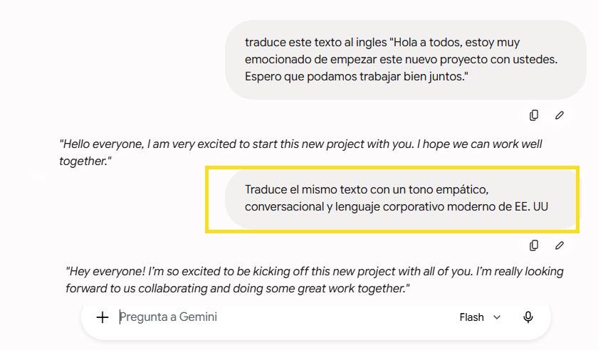 trucos para traducir con IA a inglés