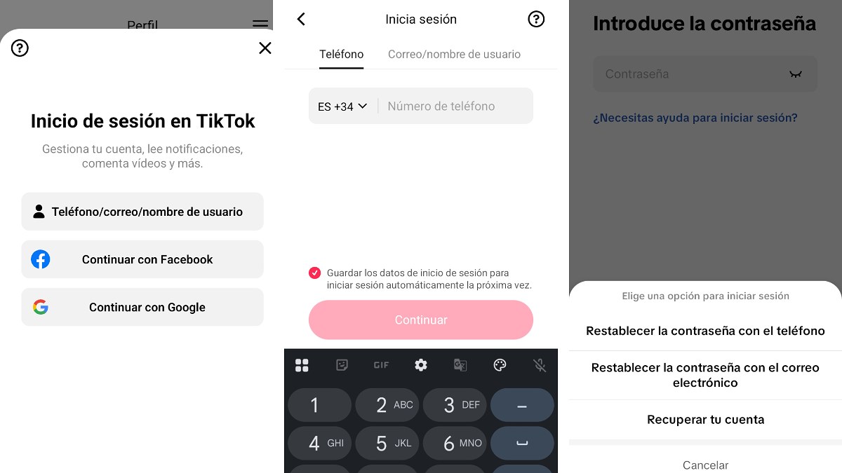 Cómo recuperar una cuenta de TikTok si has olvidado la contraseña